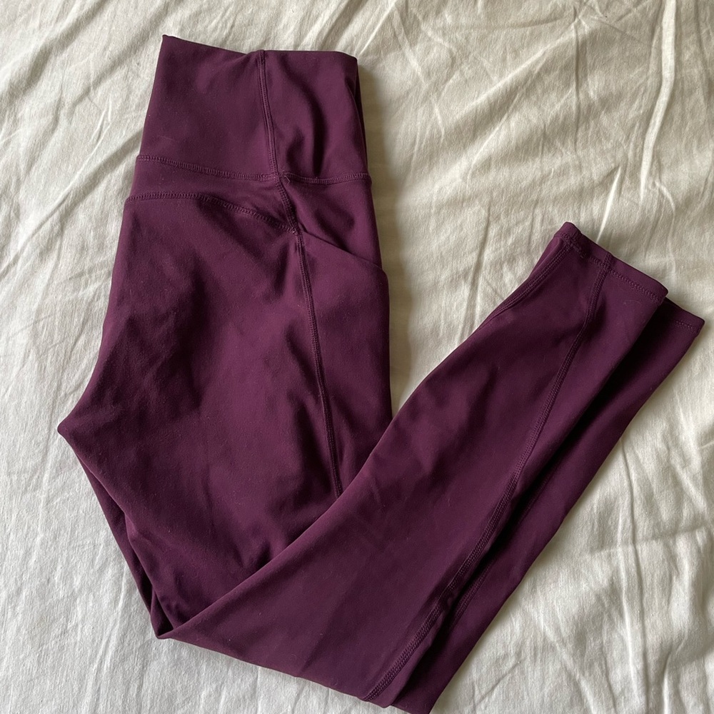Fabletics leggings small maroon
